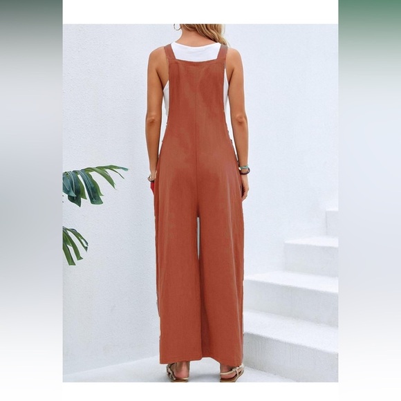 🆕 Overalls Wide Leg Baggy Overalls Jumpsuit - Picture 2 of 2